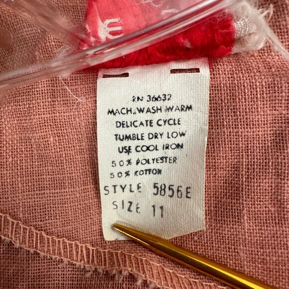 Jerell of Texas Women 70sTiered Prairie Maxi Dress Size 11 Vintage Boho Romantic - Picture 8 of 12